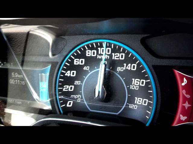 2013 Ford Focus EV acceleration 0 to 110 kmh