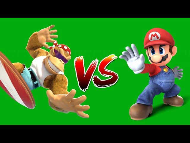 Super Smash Bros Ultimate - Funky Kong vs Mario (SSBU)