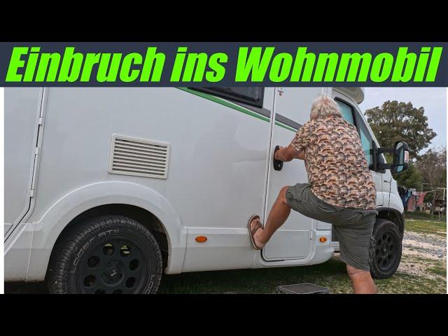 Einbruch ins Wohnmobil. Rahmenbruch am MTB. Nicht alles läuft glatt. Wenn die Technik versagt.