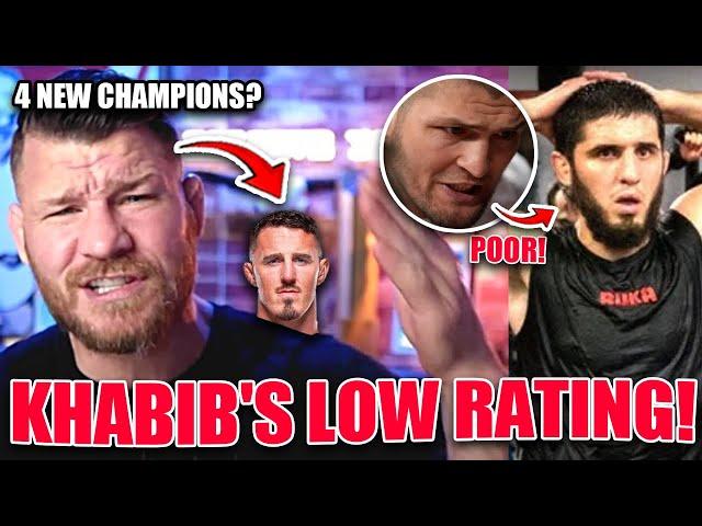 Michael Bisping PREDICTS 4 NEW UFC Champions by the end of 2025! Khabib RATES Islam Makhachev LOW!