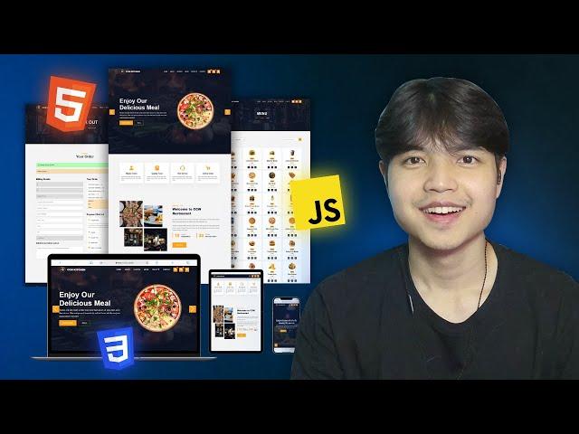 สุดยอดโปรเจค HTML CSS JS จากน้องดิว อยากเก่งฝึกแบบนี้ 