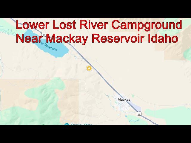 Lower Lost River Campground drive through