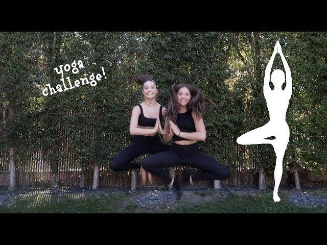 YOGA CHALLENGE pt. 2 !! || with my sister maddie!