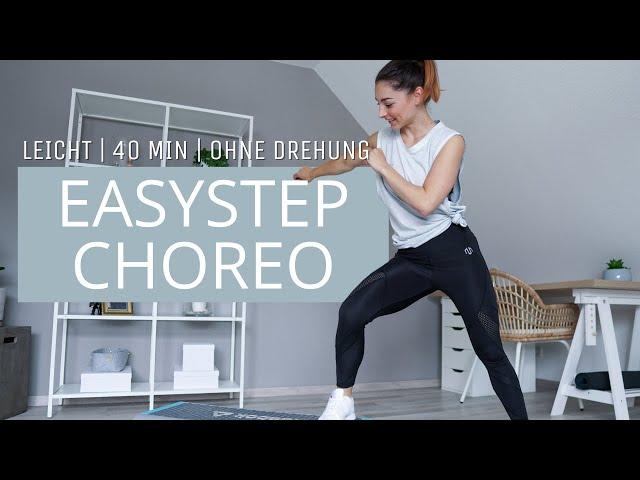 Beginner Step Aerobic // EasyStep Choreo // leicht // 40 Min // Cardio // 2 Blöcke // langsam 125bpm