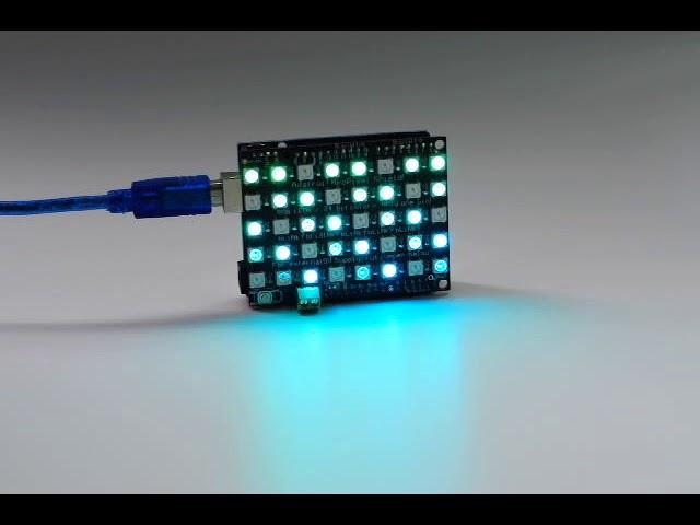 40 RGB LED WS2812 Pixel Matrix  Shield for Arduino