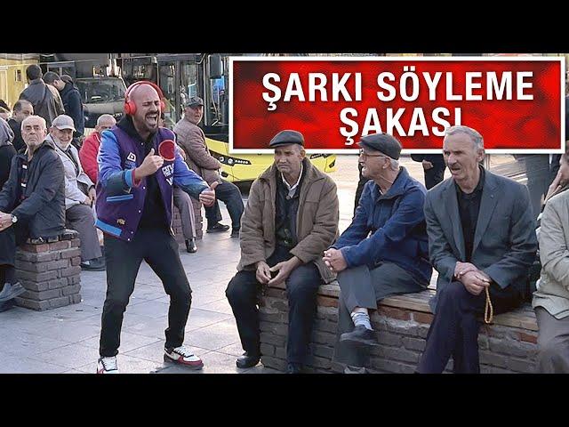 BAĞIRA ÇAĞIRA ŞARKI SÖYLEME ŞAKASI !