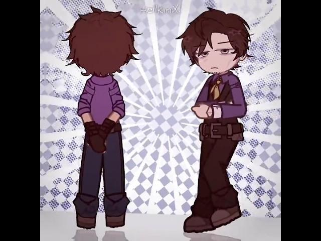 || Bounce it! || Mike and William Afton || late trend? || #fnaf #michealafton #williamafton #gacha