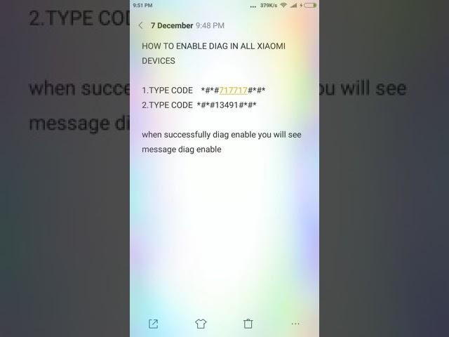 How to Enable Diag port in All xaomi,mi device
