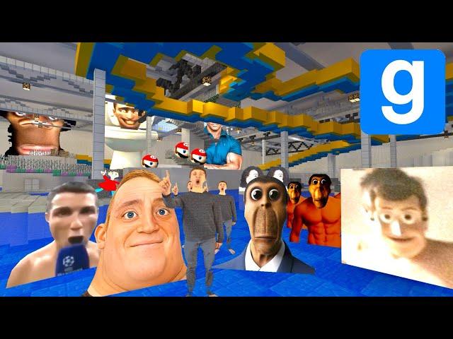 There is Memes Nextbots in the Minecraft Pools - Garrys Mod