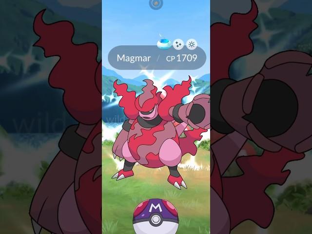 Getting Lucky With Shiny Magmortar in #pokemongo