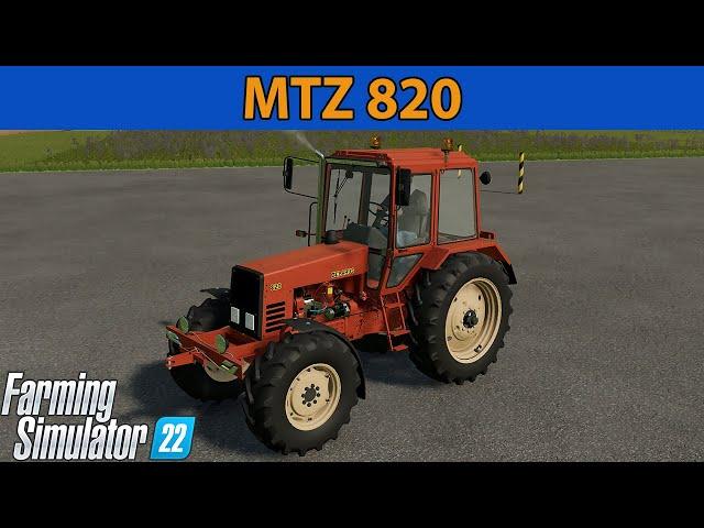 MTZ 820 for Farming Simulator 22