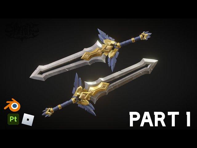 Stylized Sword Modeling Tutorial Part 1 | Roblox & Blender