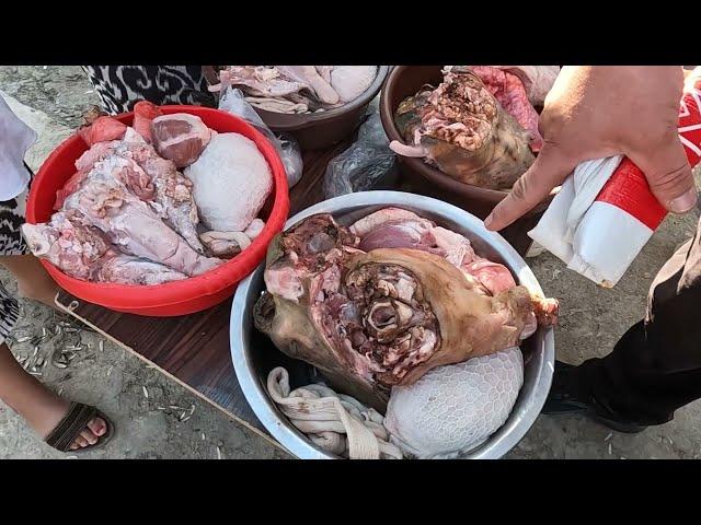 Street food in Uzbekistan | Уличная еда в Узбекистане | ЧИЯЛ ЯХНА МОЛ БОЗОР |  Wild Fork Foods