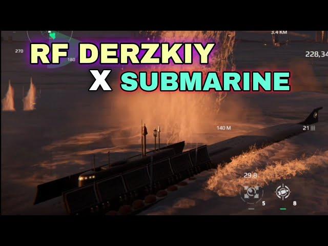 Modern Warships: RF DERZKIY to SUBMARINE gameplay..