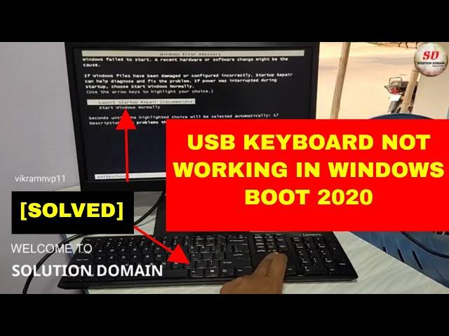 USB keyboard not working in windows boot 2020 [solved]   solution domain