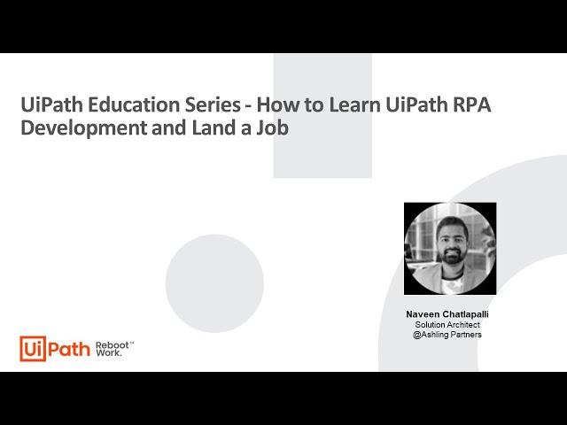 How to Learn UiPath RPA Development and Land a Job