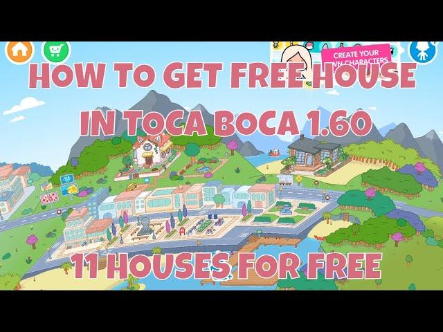 How To Get Free House in Toca Boca Version 1.60  | Arina Toca Gamer