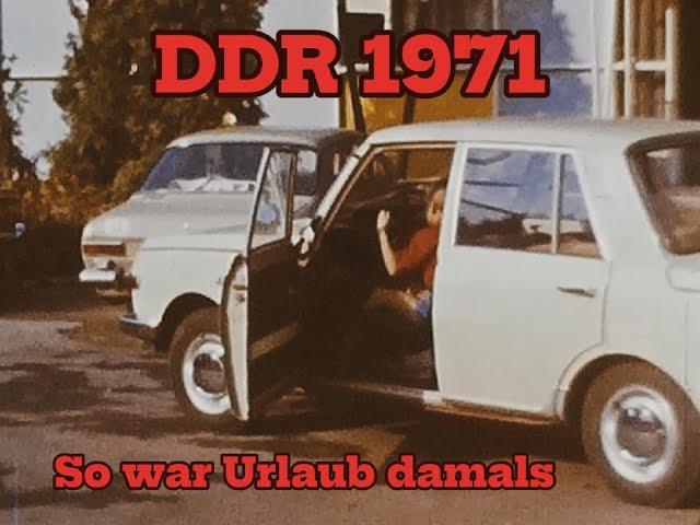 DDR 1971 Erinnerung an die DDR, so war Urlaub .Fahrt mit dem Wartburg 8 mm priv.Aufn.