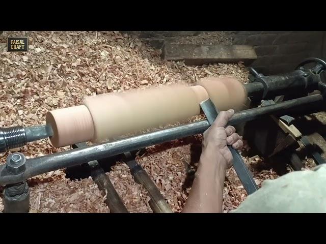Wooden Table Leg Design | Wood Turning By Lathe | Faisal Craft