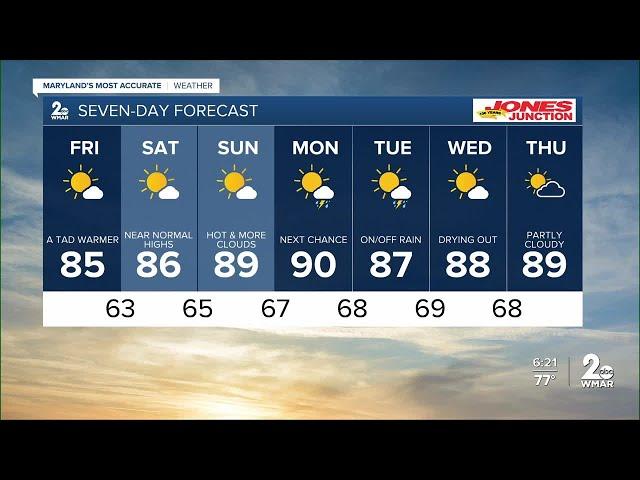 WMAR-2 News Chris Swaim Thursday night weather