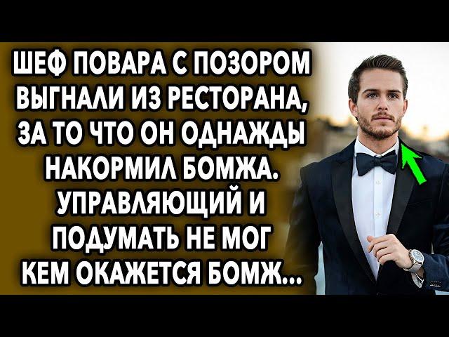 Шеф повара с позором выгнали из ресторана, за то что он накормил бомжа, управляющий и подумать...