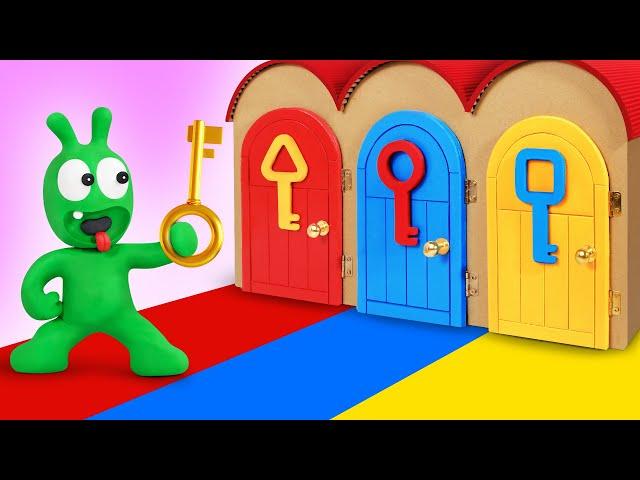 Pea Pea find Mystery Key in Colorful Doors - Pea Pea Wonderland - Cartoon for kids