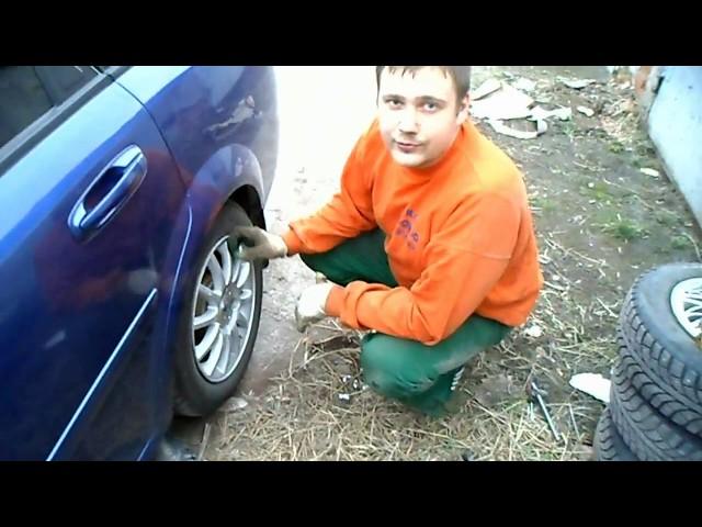 Замена задних колодок на Chevrolet lacetti