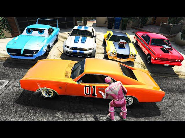 I Used TikToks To Steal Every Rare Muscle Cars in GTA 5