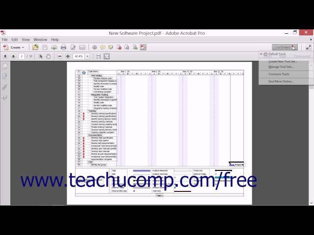 The Toolbars - Adobe Acrobat XI Training Tutorial Course