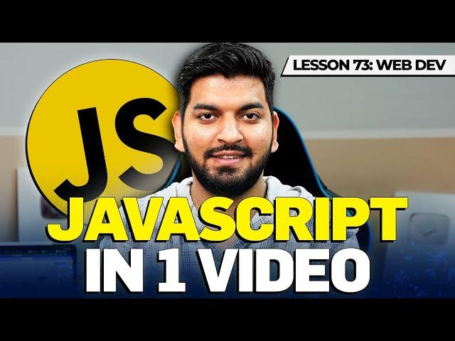 Complete JavaScript Course  in 1 Video 2024