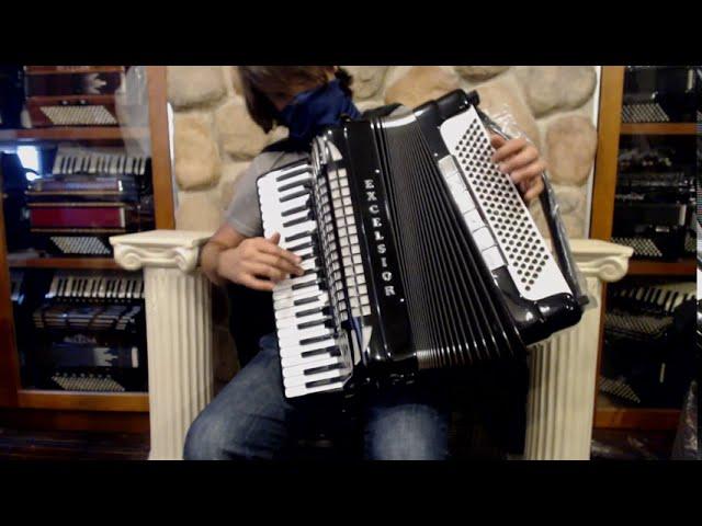 EXC911120MBK - Black Excelsior 911 Piano Accordion LMMM 41 120 $3999