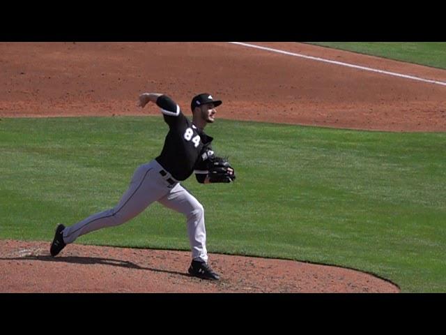 Dylan Cease slomo open mechanics