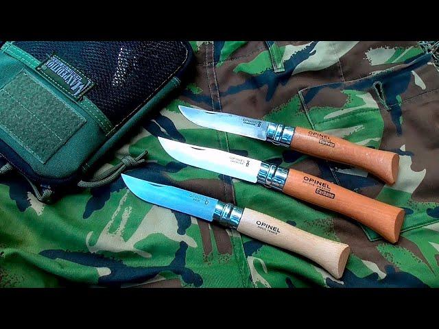 Opinel №9  тугой замок, нержавейка, углеродка