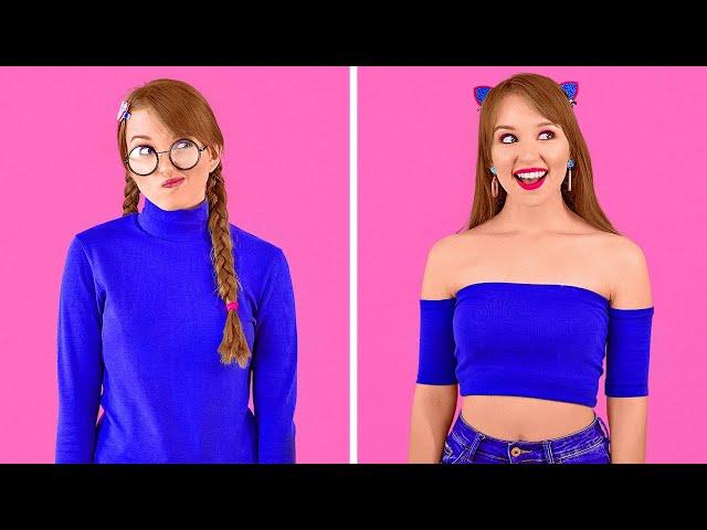 GENIALES TRUCOS DE BRICOLAJE PARA ROPA || Ideas de transformación de ropa de chicas por 123 GO!