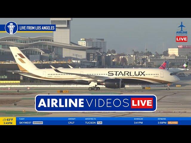 LIVE Los Angeles (LAX) Airport Plane Spotting (December 22nd, 2024)