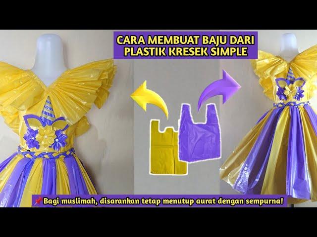 CARA MEMBUAT BAJU KOSTUM KARNAVAL / FASHION SHOW DARI PLASTIK KRESEK || KOSTUM KARAKTER UNICORN