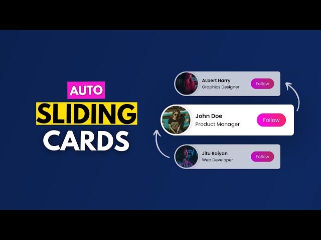 Elementor Creative Vertical Card Carousel/Slider (auto Sliding Effect) | Team Member Carousel Plugin