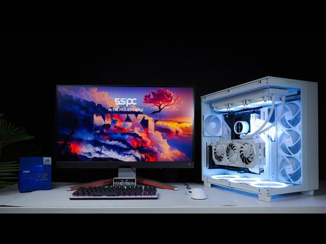 NZXT H9 Flow White Build - Giới thiệu NZXT Kraken 360 RGB | PC Timelapse | 5SPC