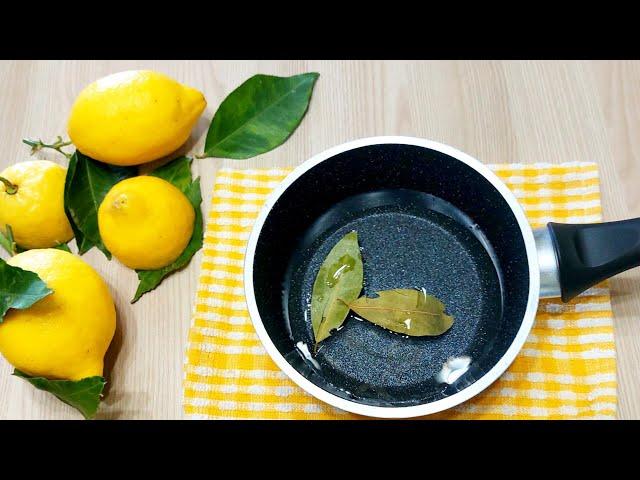 Mix water with lemon and bay leaf and you will thank me for the recipe!!