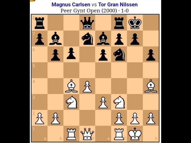 Magnus Carlson vs Tor Gran Nilsson, magnus beat the Tor Gran, magnus Chess game,