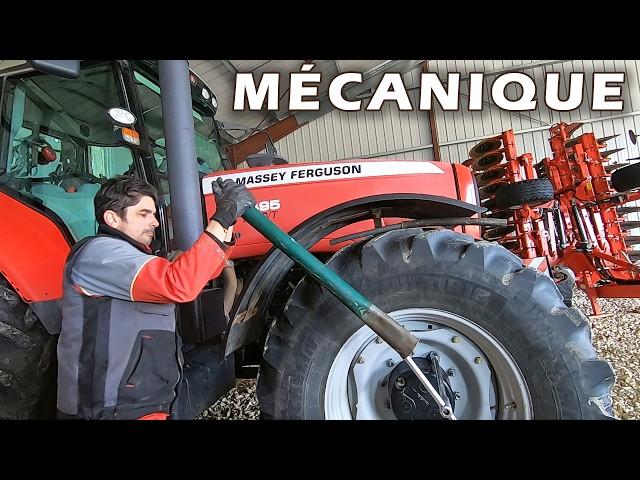 Maintenance sur l'essieu avant du Massey Fergusson - 2025