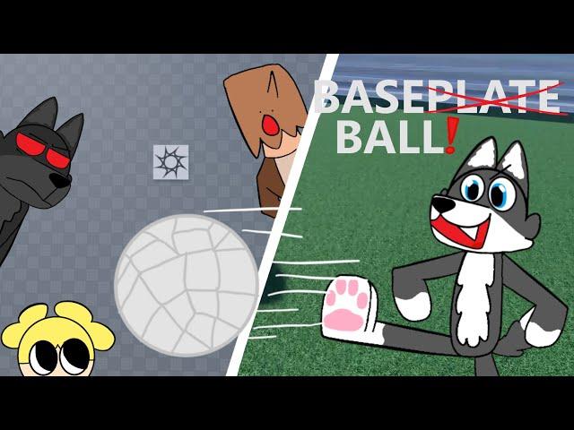 BASEBALL [football] IN WOLFY'S BASEPLATE! + Silly moments in FLIPPED BASEPLATE!