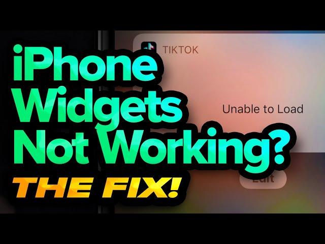 iPhone Widgets Not Working? Here's The Fix!