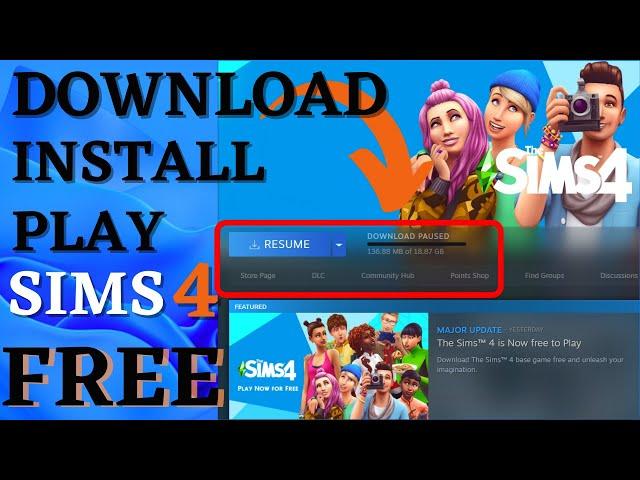 Download, Install and play Sims 4 in Windows for FREE