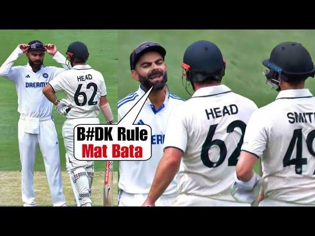 Virat Kohli heated clash with Travis Head and Steve Smith for lying and manipulate umpire