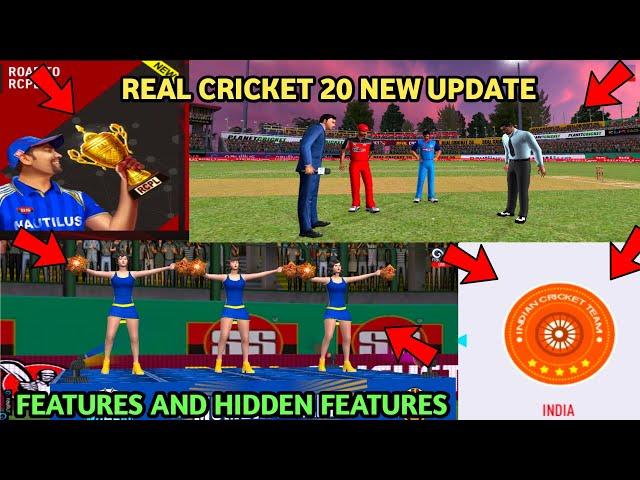 Real Cricket 20 New Update Features And Hidden Features | Road to Rcpl 2019 Gameplay Full Explained