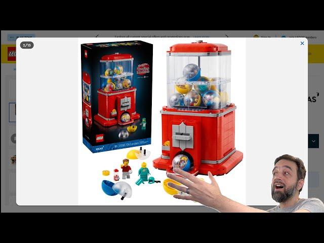 LEGO Ideas Minifigure Vending Machine reveal & thoughts! 16 minifigs, teal & gold space figs! 21358