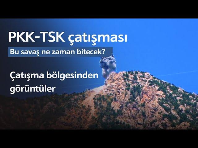 PKK-TSK çatışmasının yoğun yaşandığı Amedi bölgesine giden Rûdaw ekibi çatışmalara şahit oldu