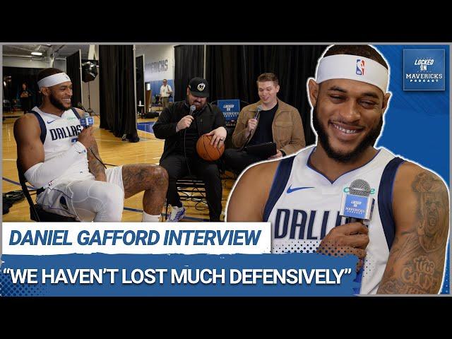 Daniel Gafford Thinks the Dallas Mavericks Didn't Lose Much Defensively | Mavs Media Day 2024