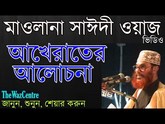 আখেরাতের আলোচোনা। Mawlana Delwar Hossain Saidi.